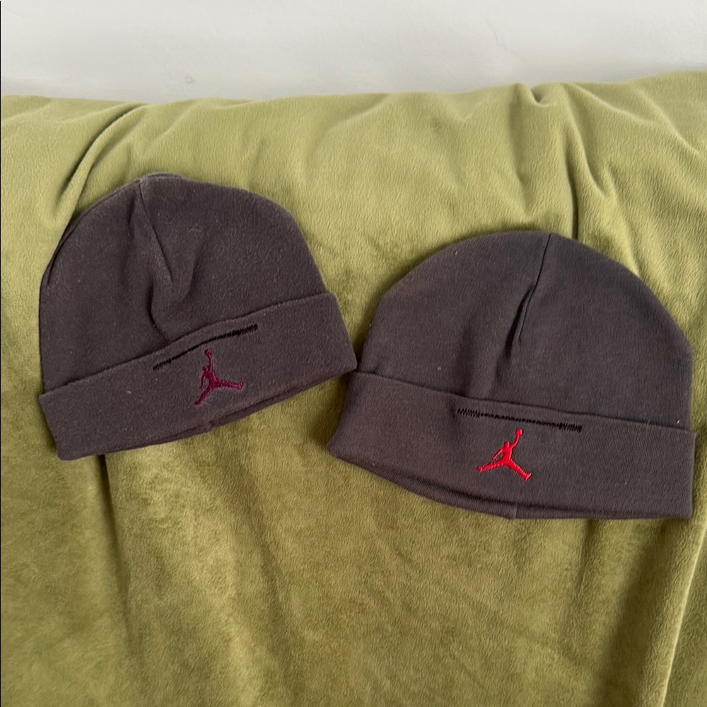 Jordan Beanie Duo with Red Logo